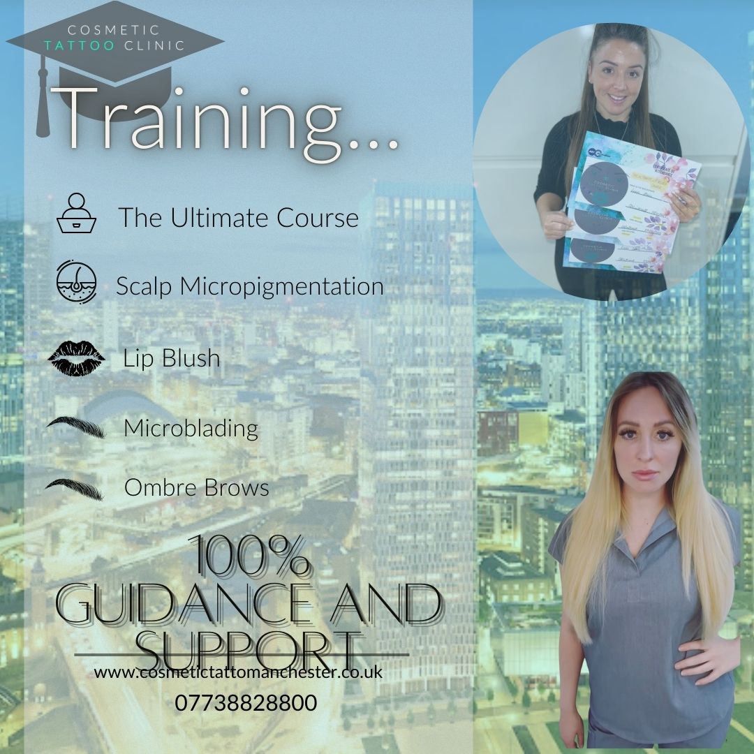 A poster designed for Multiple Cosmetic Courses in Manchester